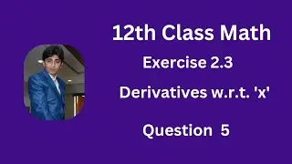 Math | 12th Class | Derivatives | Ex. 2.3 Question 5 | Simple Math | product rule #maths #derivative