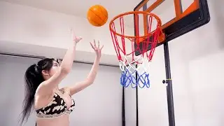 美女灌籃聯盟：3分鐘美女灌籃運動，新動作你給幾分？（如意Ruyii）EP8