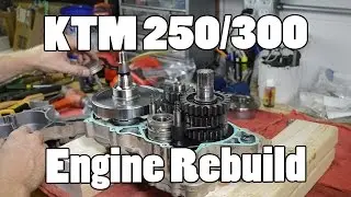 How-To: KTM 250 300 380 SX MXC EXC Top & Bottom Engine Rebuild 2003-2015