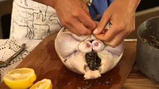 How to Make a Whole Chicken Stuffed With Rice : Mediterranean & Other World Recipes