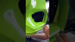 Vinyl Wrapping The Front Bumper On This Amg GT #FYP #Foryou #wrap