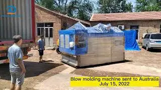 Blow molding machine sent to Australia