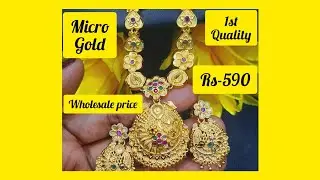 Microplat gold 1stquality necklace collection offerprice