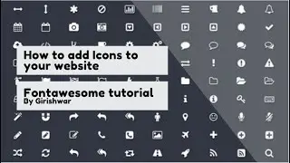How to add icons to your website | Future coding with Girishwar