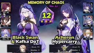 Black Swan x Kafka DoT & Acheron Hypercarry | Memory of Chaos 12 | Moc 12 | Honkai Star Rail