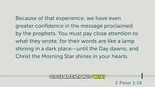 The Importance of Prophecy and Scripture