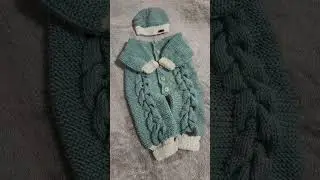 Комбинезон спицами (6-9мес) #love #knitting