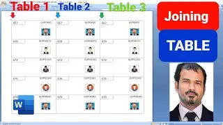 how to joining more tables in  ms word  | ms word group table