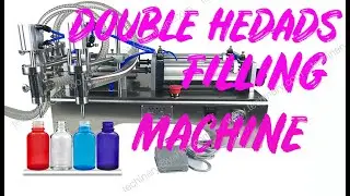 Double nozzles disinfectant hand sanitizer filling machine liquid sauce butter jam piston filler