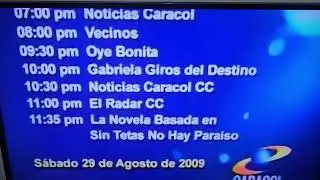 Programación caracol año 2009🥺✨️