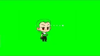 Zorro Green Screen - One Piece | Japanese Anime