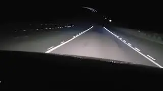 идем на взлет!Светящаяся разметка в Воронеже, на участке трассы P-298.