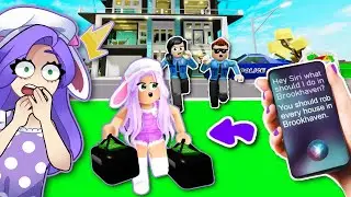 SIRI Decides What I DO IN BROOKHAVEN For 24 HOURS! (Roblox)
