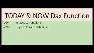 Today & NOW DAX Function in Power BI. How to add a column with Realtime date and time in power BI.