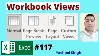 Normal View, Page Break Preview, Page Layout View and Custom Views (Workbook Views) in excel  Hindi