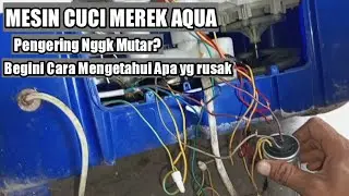 How to find out if the Aqua washing machine is damaged and the dryer is not spinning