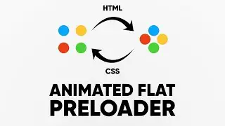 Animated Flat Preloader using HTML / CSS