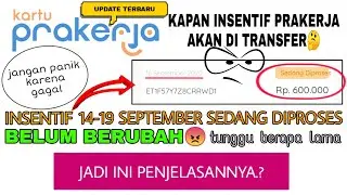 Insentif Prakerja Masih di Proses Saja, kapan kah cairnya | Jadi ini Penjelasannya.??