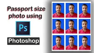 How to create passport size photo using photoshop, complete method | Triangle photo editing |