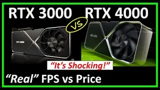 RTX 4000 vs RTX 3000 - Real FPS (Rasterization) Performance vs Price Comparison is Shocking!