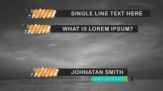 [LaurentiuDorin] Simple Lower Third 1.0 | Video Hive | After Effect Temples| Envato