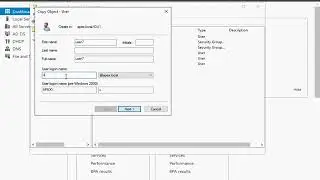 HOW TO CREATE TEMPLATE USER IN WINDOWS SERVER