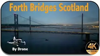 🌉🌉🌉 Forth Bridges in Scotland Over the Firth of Forth just after sunset (at a clod minus 1) 🌉🌉🌉