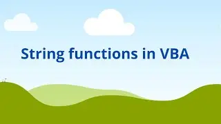 String Functions in VBA | VBA Tutorial
