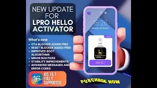 LPro Hello Activator. 16.7.1 SIGNAL GSM/MEID iCloud Bypass (MacOS)