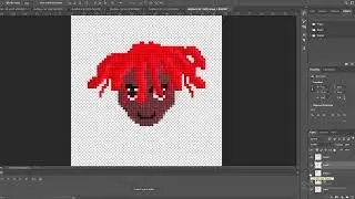 Pixel Vtuber Model Photoshop Design