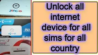 How to unlock internet device for all devices, all sim network and for all country || Software
