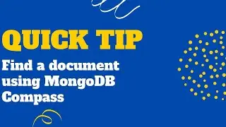 Find a document using MongoDB Compass