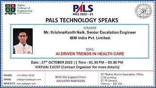 PALS TECHNOLOGY SPEAKS ON AI DRIVEN TRENDS IN HEALTH CARE