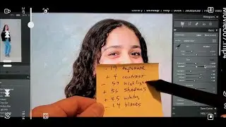Studio portrait processing in Lightroom Classic Develope mode