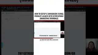 How To Setup A Conversion Funnel Product Launch with GetResponse (Marketing Tutorials)