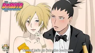 Temari kicks Shikamaru and his son out of her house