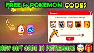NEW GIFT CODE IN PETREMAKE 🤯 || FREE S+ POKÉMON CODES