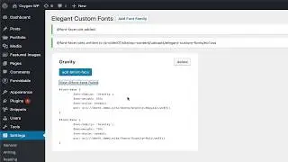 How to upload and use custom fonts in Oxygen using Elegant Custom Fonts