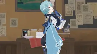 Genshin Impact MMD Eula Twerk It