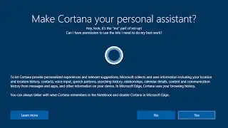 Первоначальная настройка компьютера при помощи Cortana в Windows 10 Creators Update