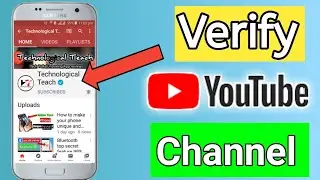 How to verify YouTube channel||Verify your YouTube channel.