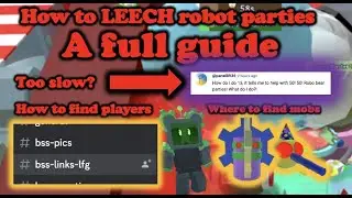 How to LEECH robot parties Bee Swarm Simulator