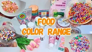 SHARING MY FOOD COLOR RANGE🌺USE GEL FOOD COLORS AND ENHANCE YOUR BAKING|BEST COLOR FOR CAKE 🌸