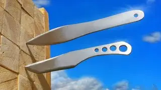 МЕТАТЕЛЬНЫЕ НОЖИ И СТЕНД ДЛЯ МЕТАНИЯ СВОИМИ РУКАМИ