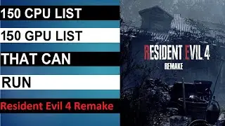 Resident Evil 4 Remake PC Game - Minimum System Requirements