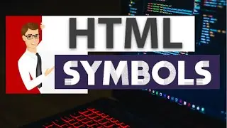 How to create HTML symbols.