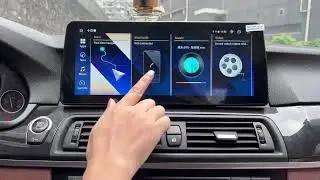 12.3'' BMW 5 series F10 F11 Android 12 GPS navigation screen upgrade Apple Carplay & Android Auto!