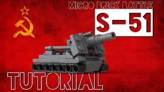 Lego WW2 S-51 Howitzer Battlin’ Bricks/Micro Brick Battle tutorial/Building Instructions