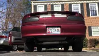 02 Camro V6  with Flowmaster Exhaust (before and after)