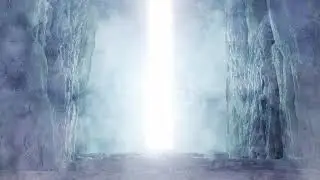 Flying On Iceberg Mountain Stock Video   Download Video Clip Now   Ice Cave, Cave, Gemstone   iStock